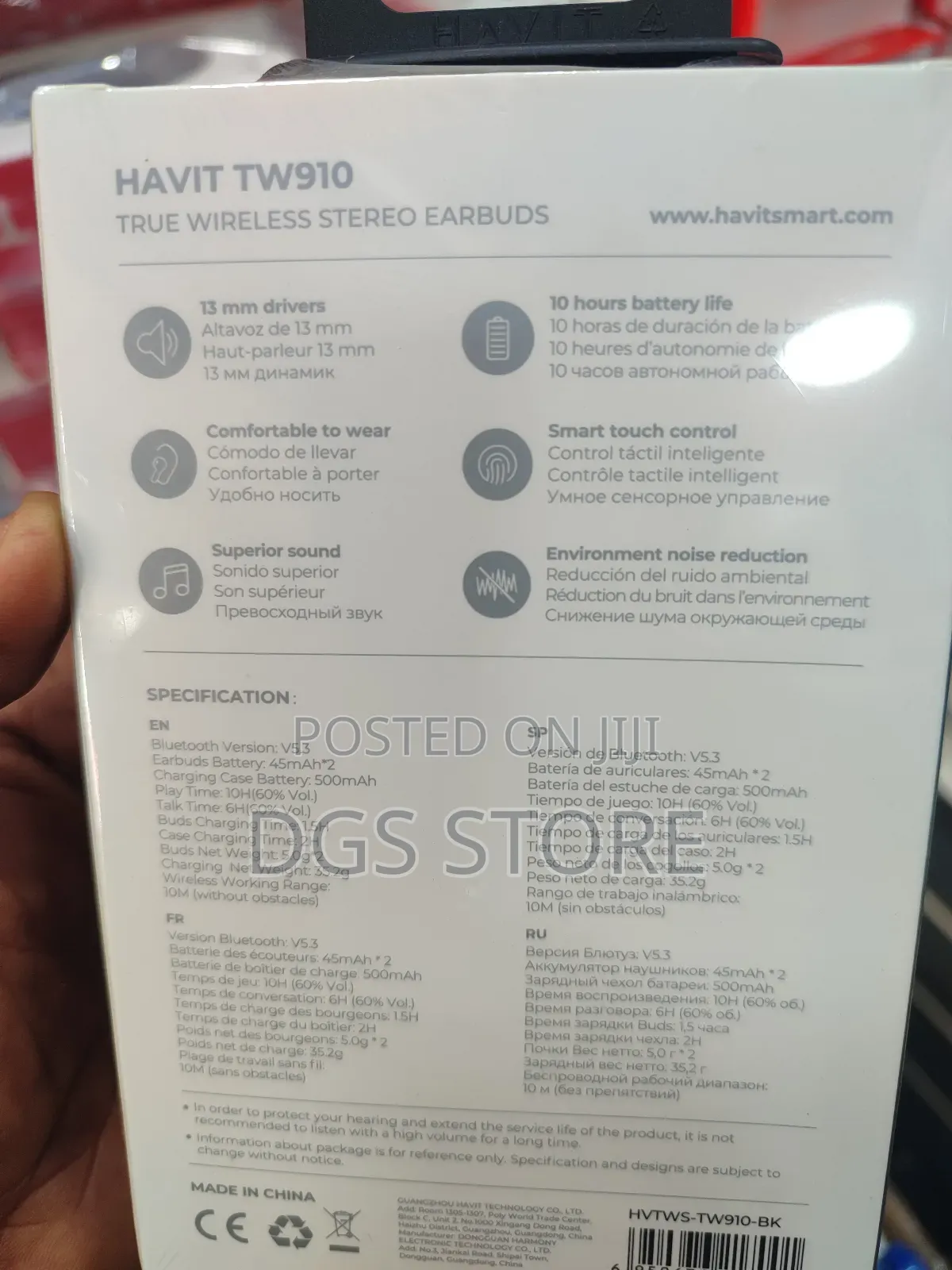 Havit Tw910 Bluetooth Earbuds