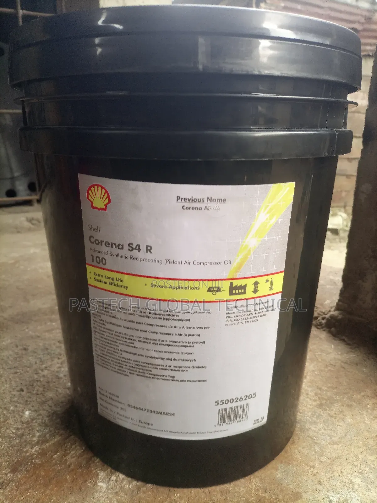 Shell Corena S4 R 100 Synthetic Oil