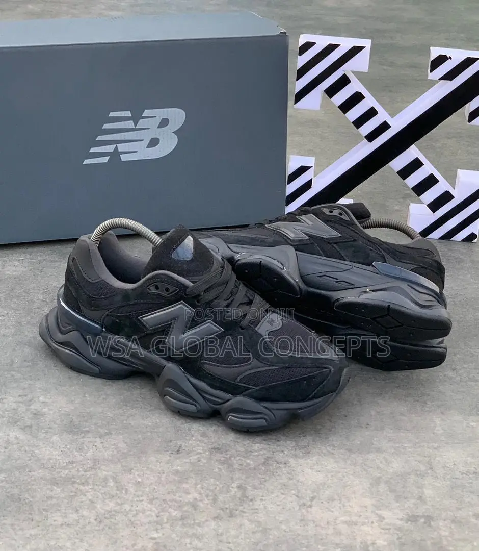 New Balance 9060 Triple Suede Black Sneakers