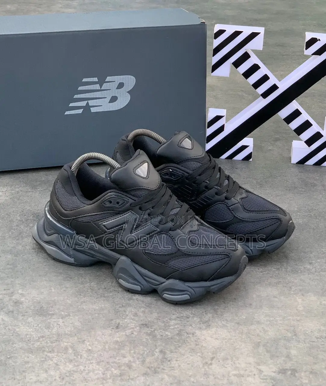 New Balance 9060 Leather Black Sneakers