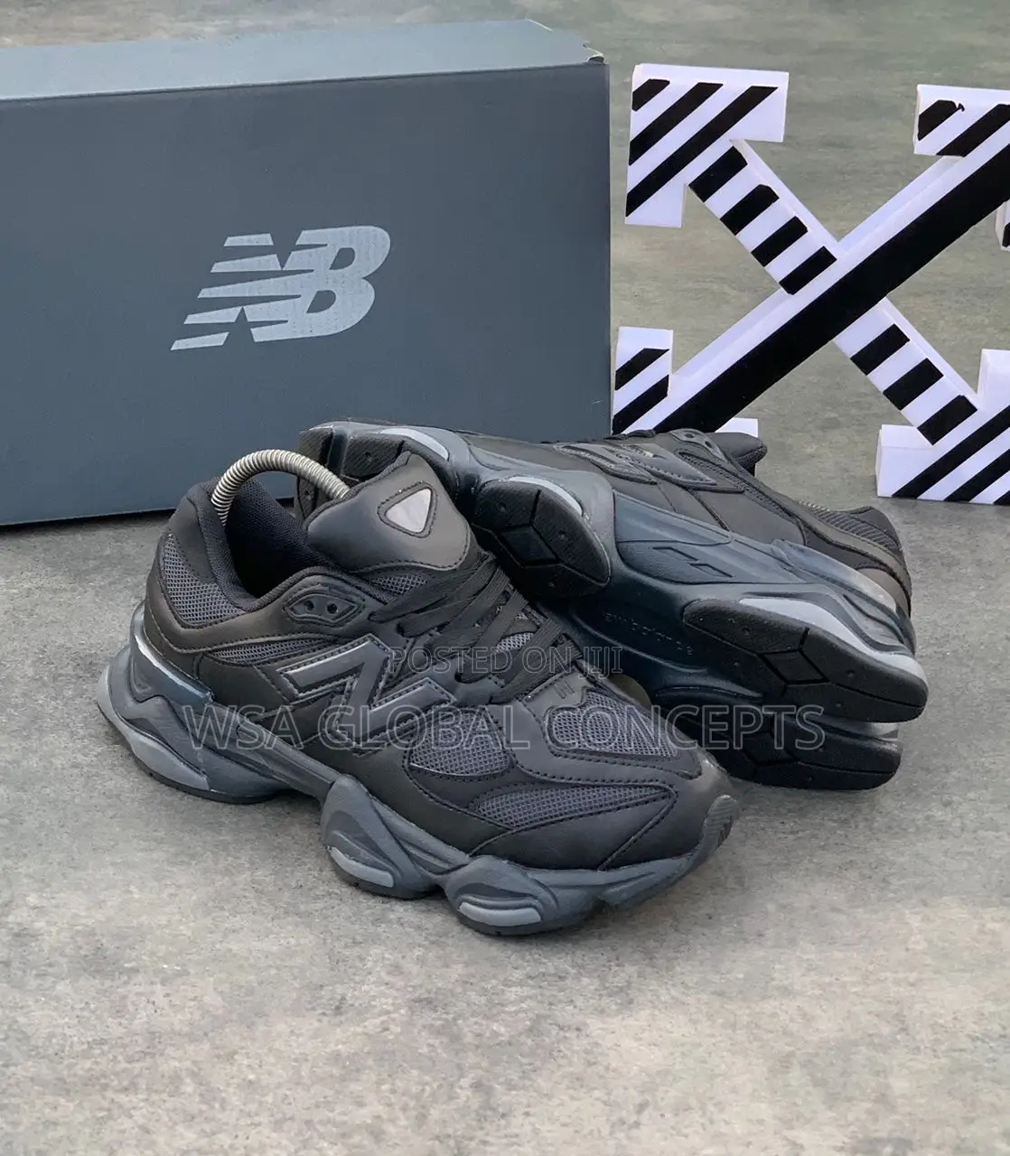 New Balance 9060 Leather Black Sneakers