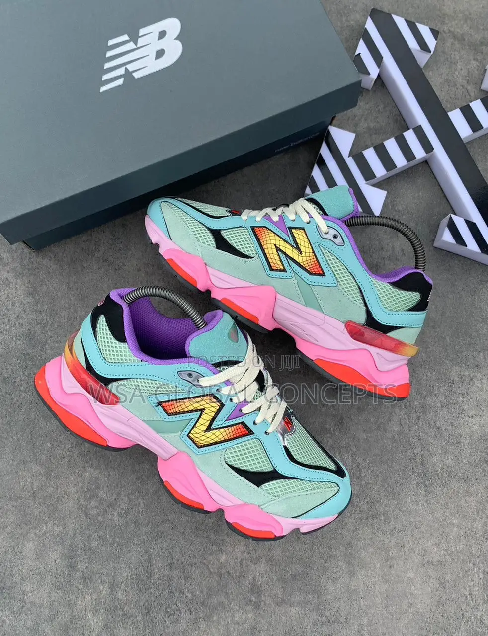New Balance 9060 Warped Multi Color Spiderman Sneakers