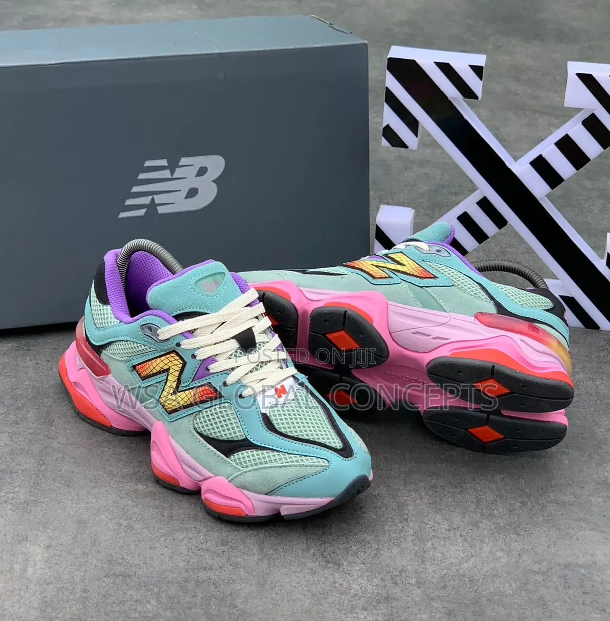 New Balance 9060 Warped Multi Color Spiderman Sneakers