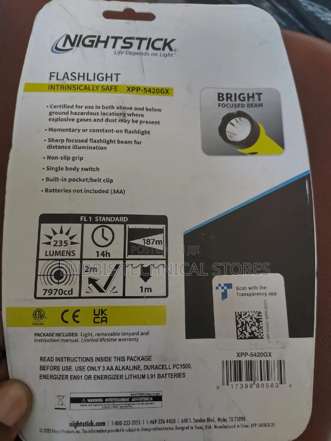 Flashlight Intrisically Safe XXP-5420gx