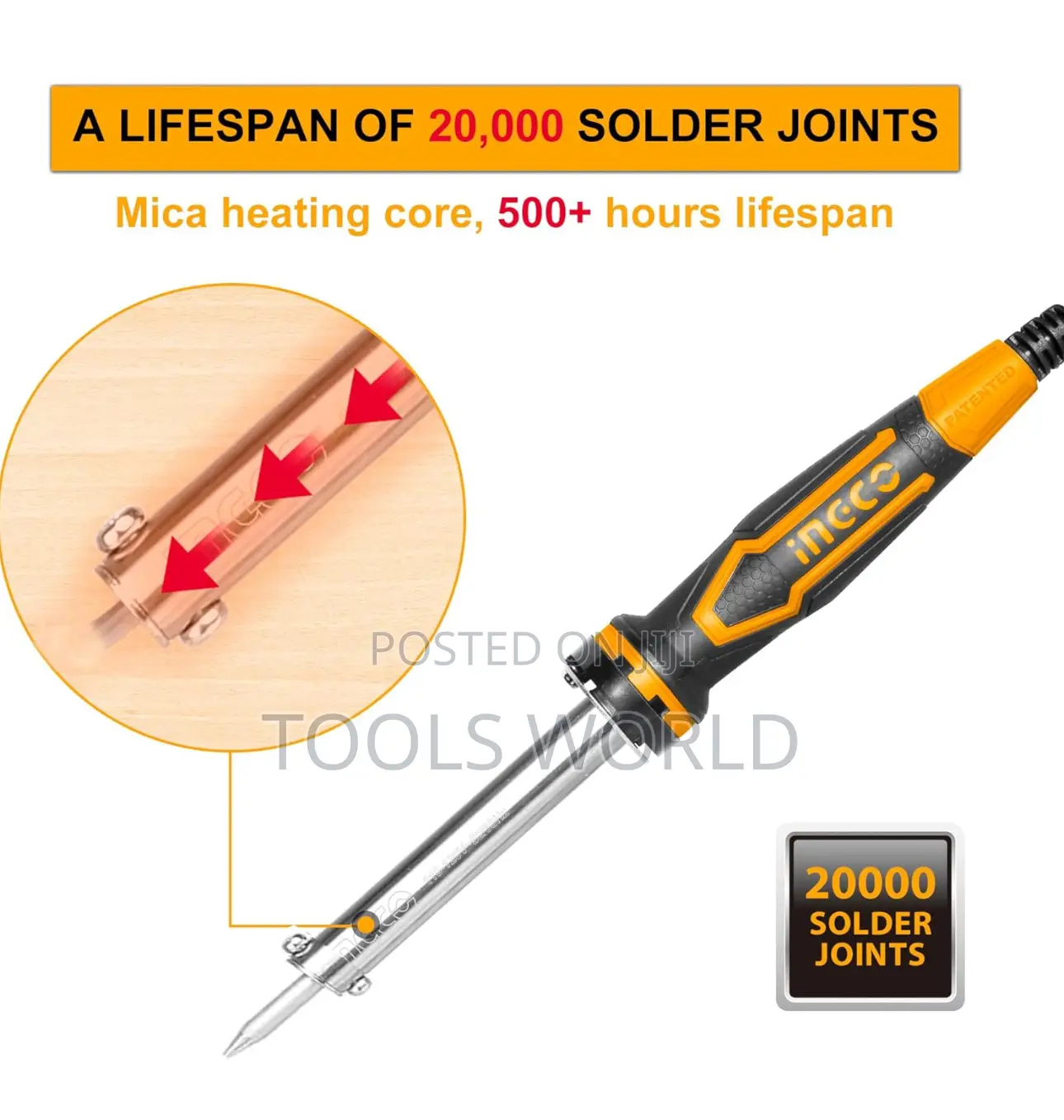 INGCO 20V Lithium-Ion Soldering Iron (Tool Only)40W