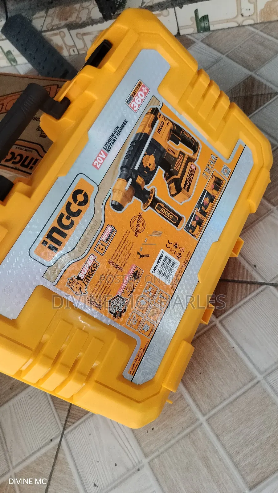 Ingco Crhli202287 – 20v Lithium-Ion Rotary Hammer
