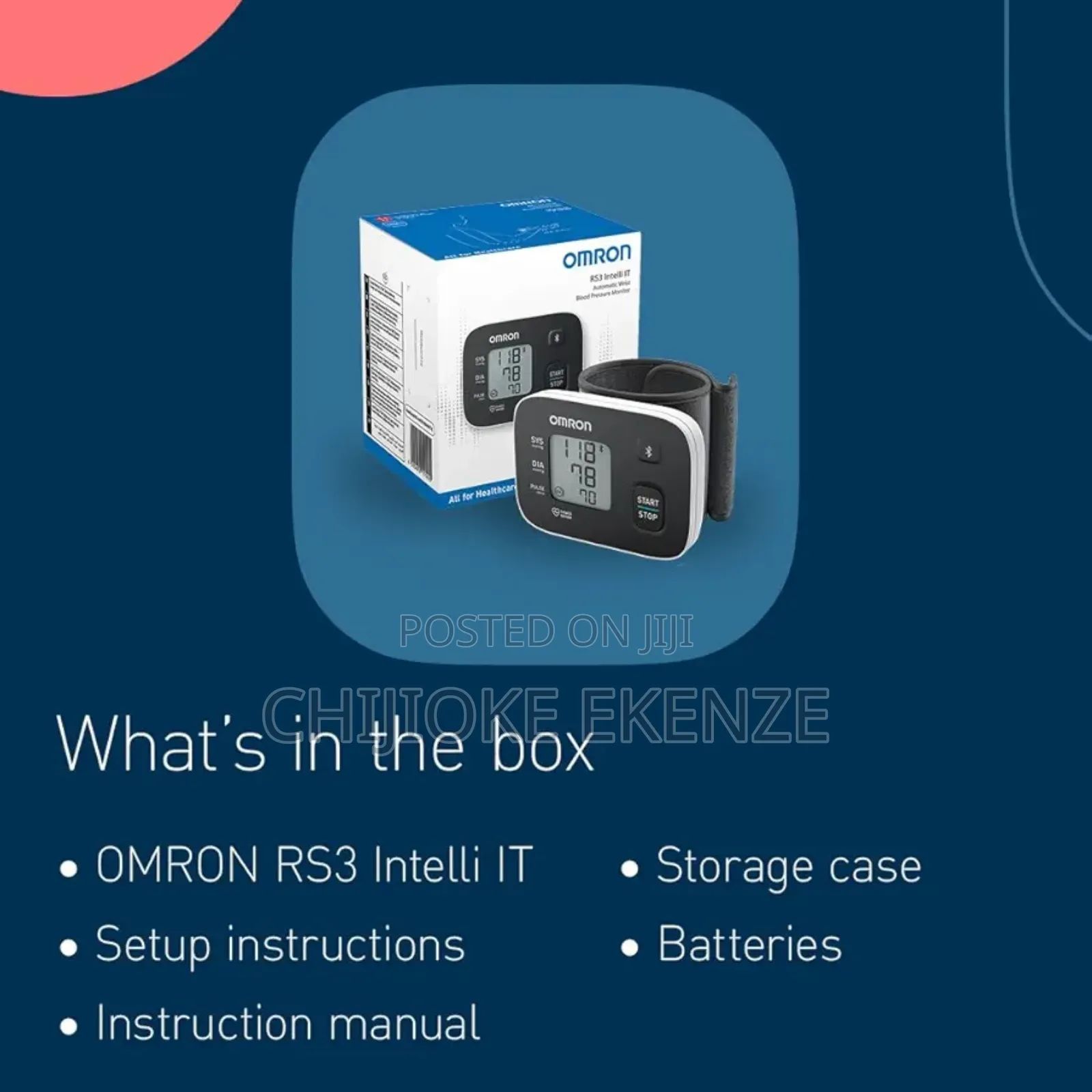 Omron Rs3 Wrist Blood Pressure Monitor