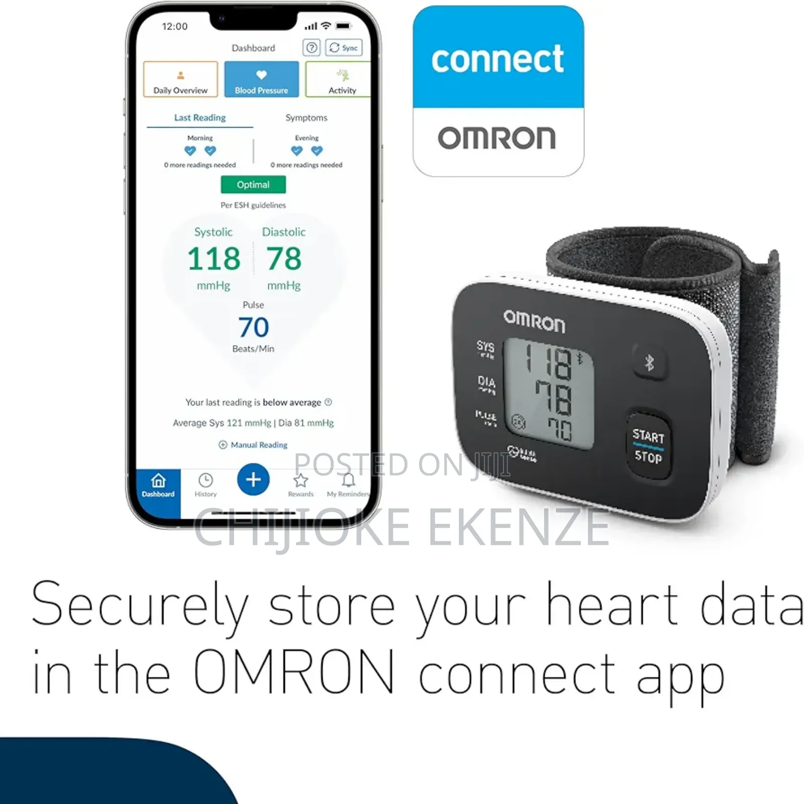 Omron Rs3 Wrist Blood Pressure Monitor