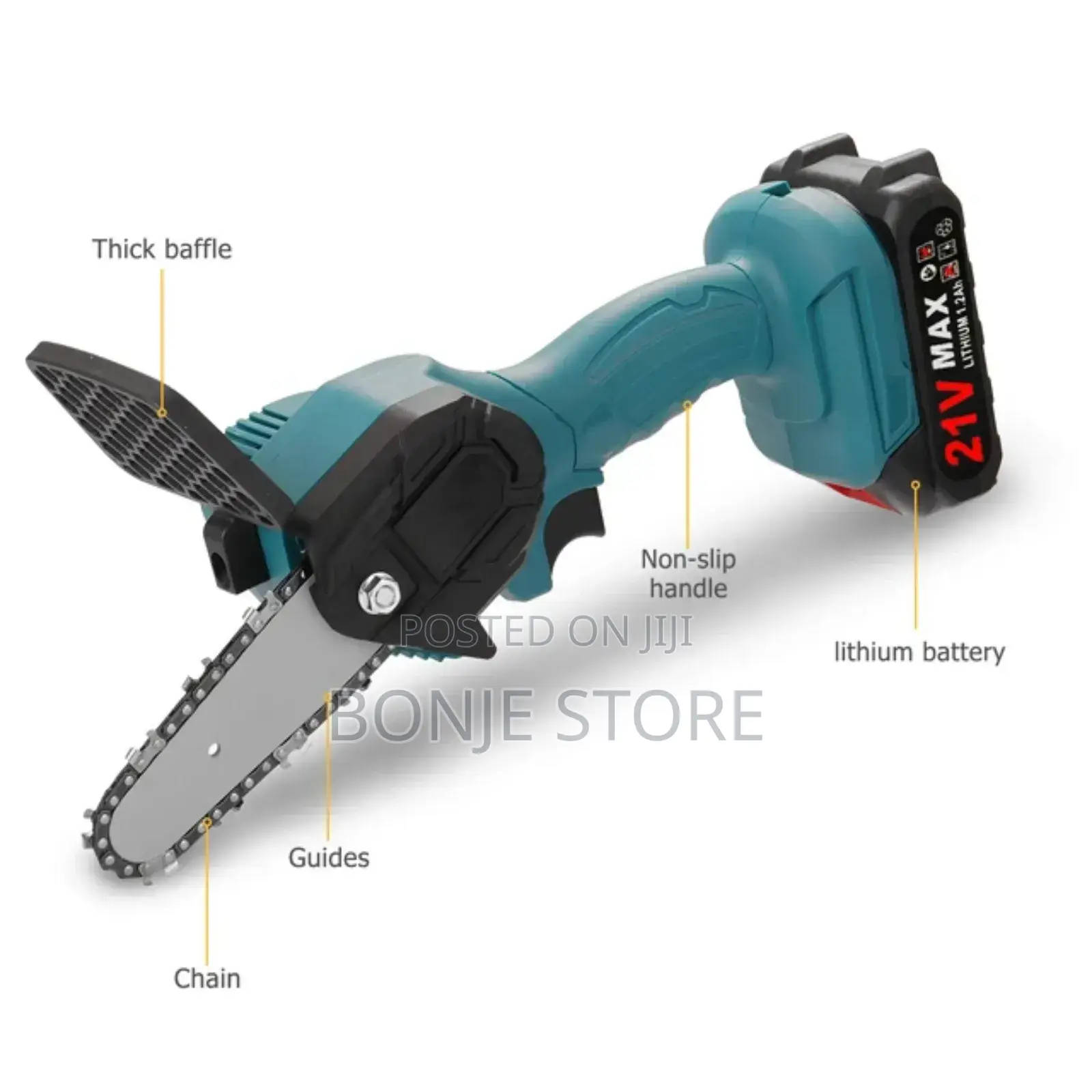 Rechargeable Chain Saw Cutting Machine - 2 Battery