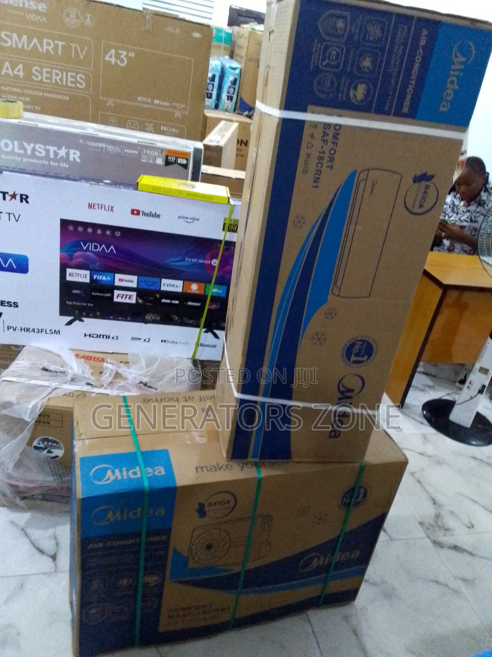 Seamless Operational 2hp Midea Non Inverter AC ''Msaf-18crni