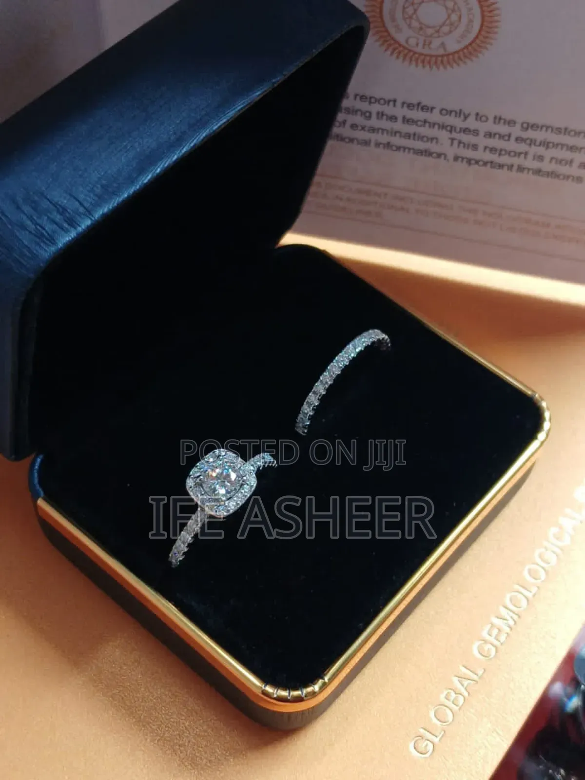 Mossanite Diamond Stone Set of Wedding Ring 00024