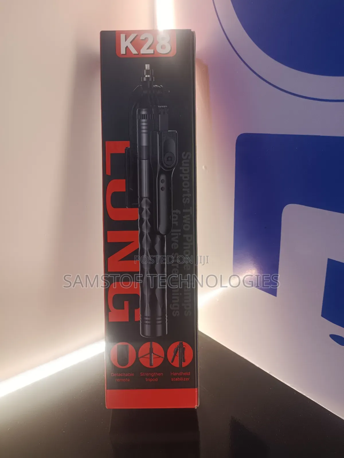 Long 360 Degree Rotation Selfie Stick Tripod