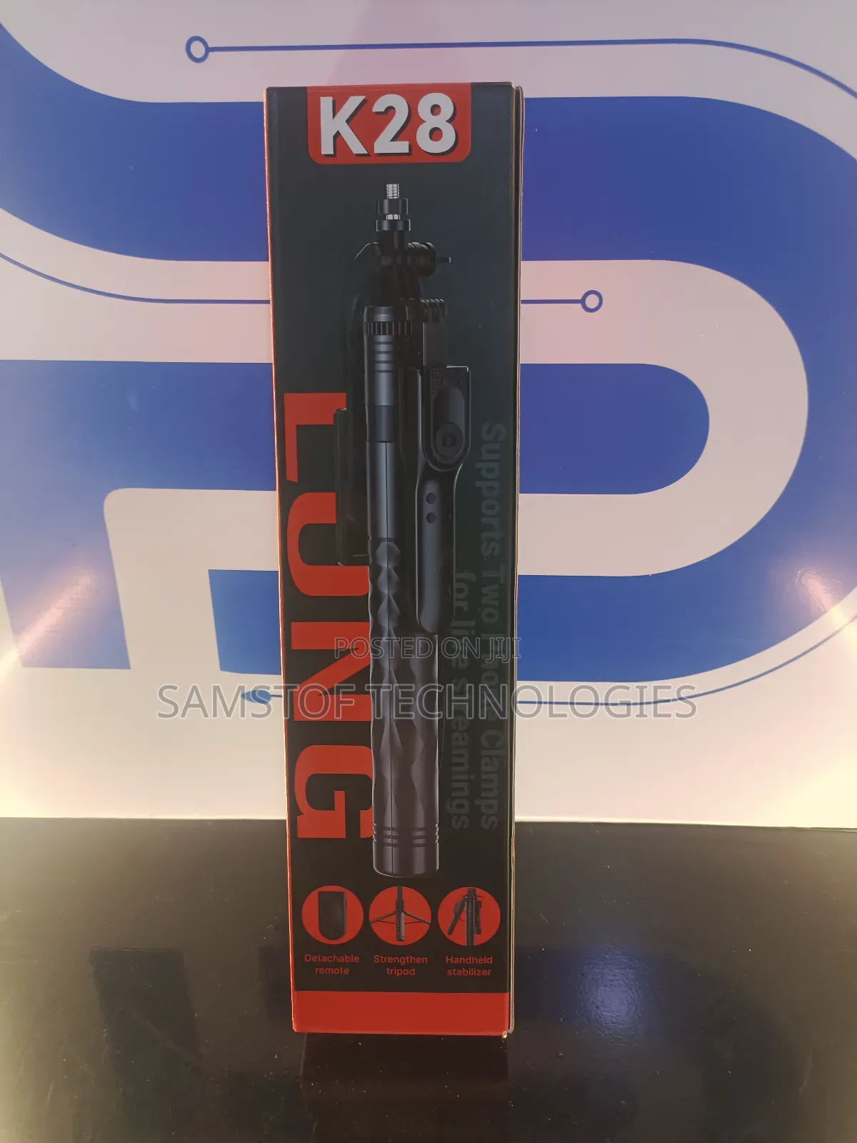 Long 360 Degree Rotation Selfie Stick Tripod