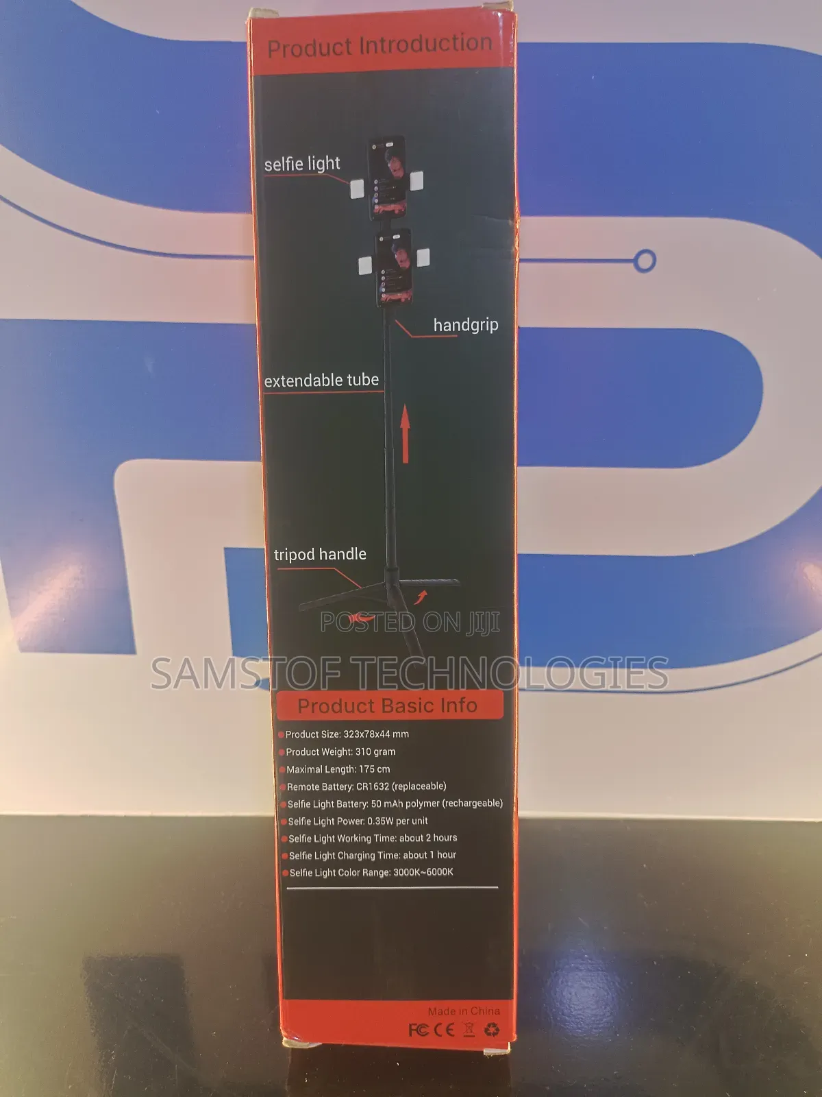 Long 360 Degree Rotation Selfie Stick Tripod