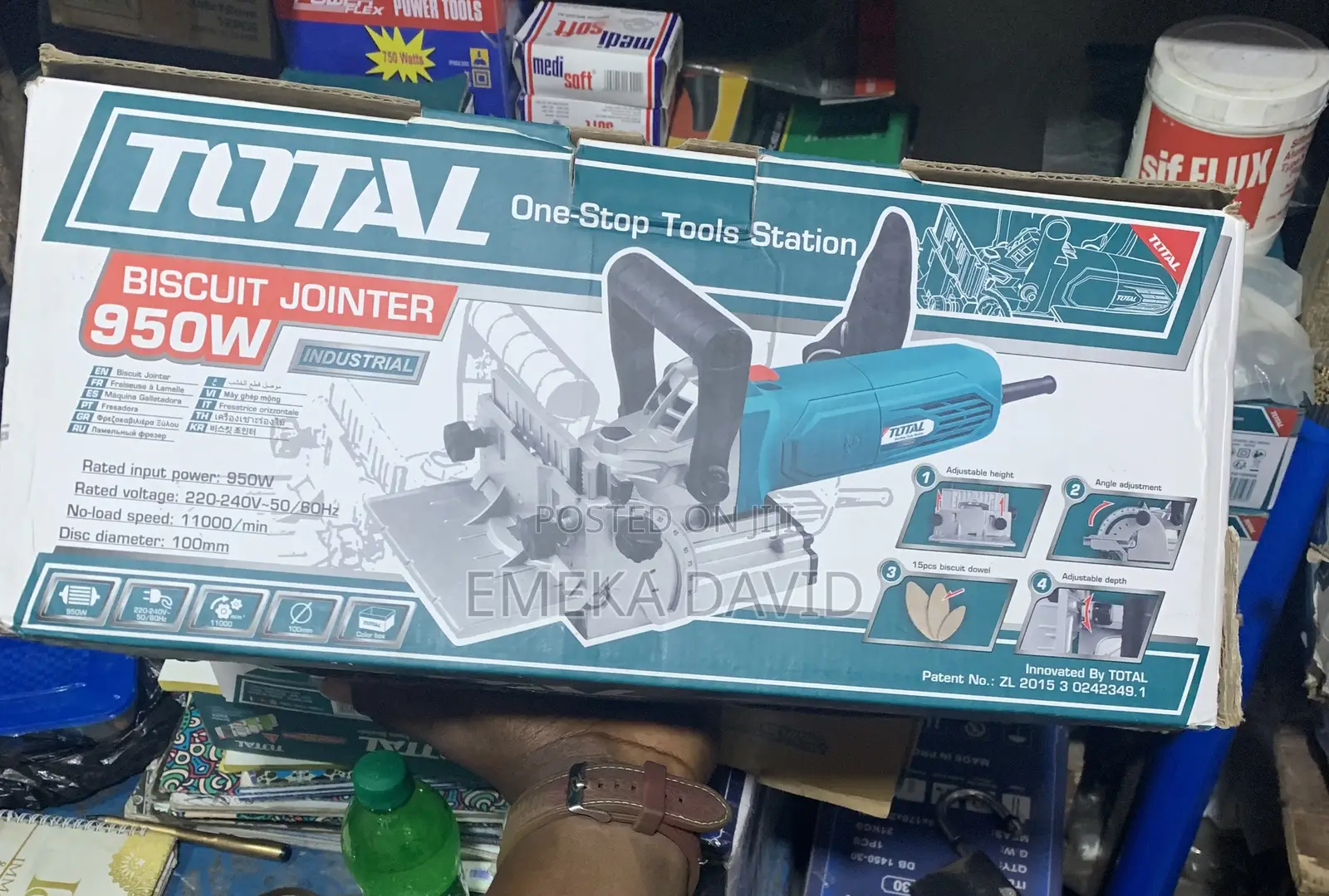 Biscuits Jointer, Total 950W