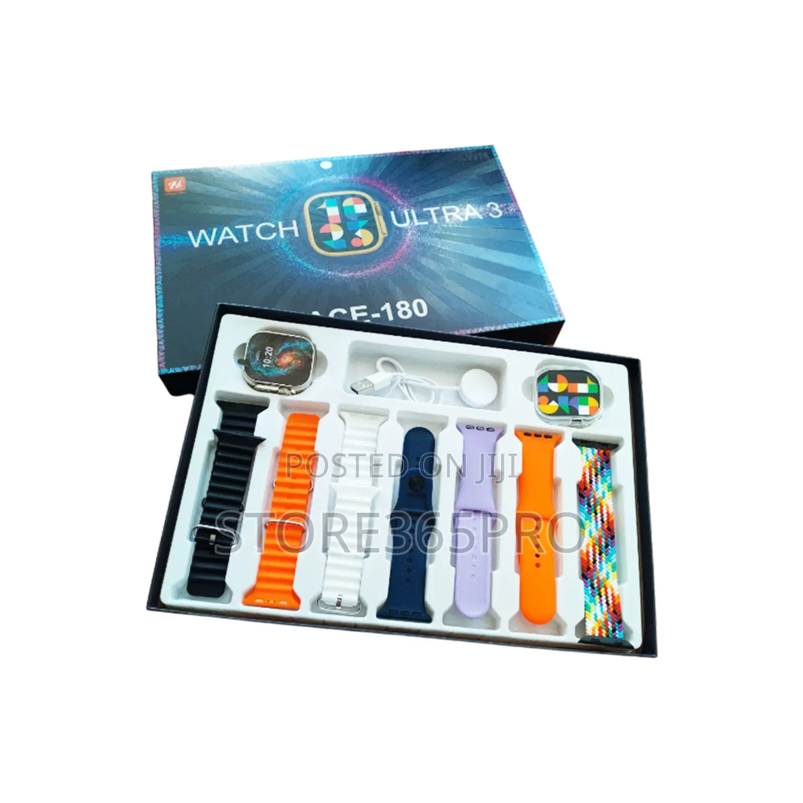 Ace 180 Smart Watch With 7 Straps, Watch Pouch