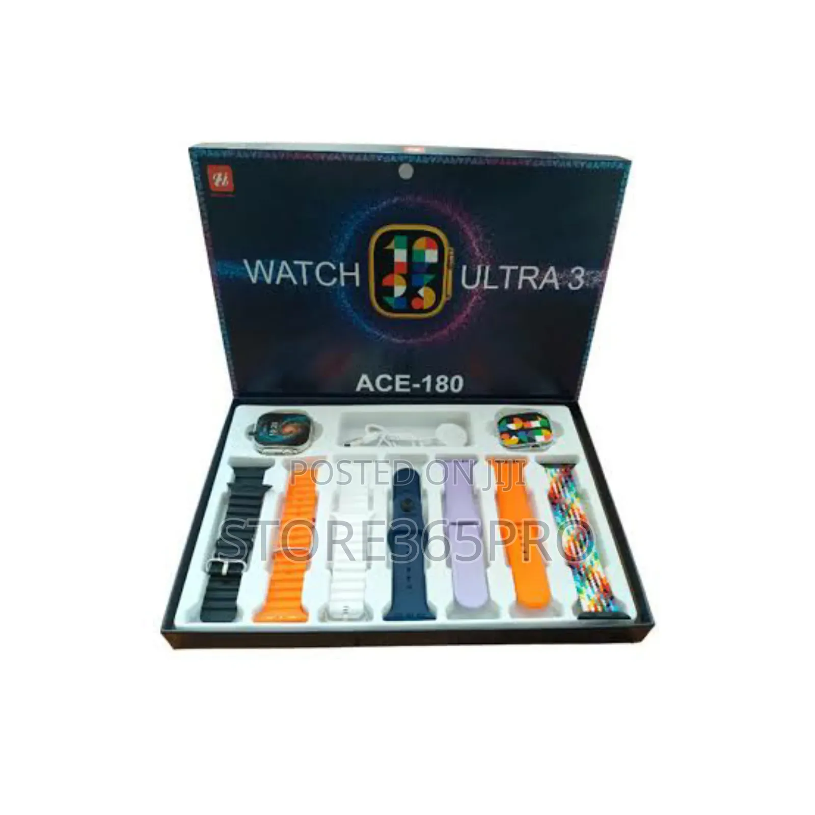 Ace 180 Smart Watch With 7 Straps, Watch Pouch