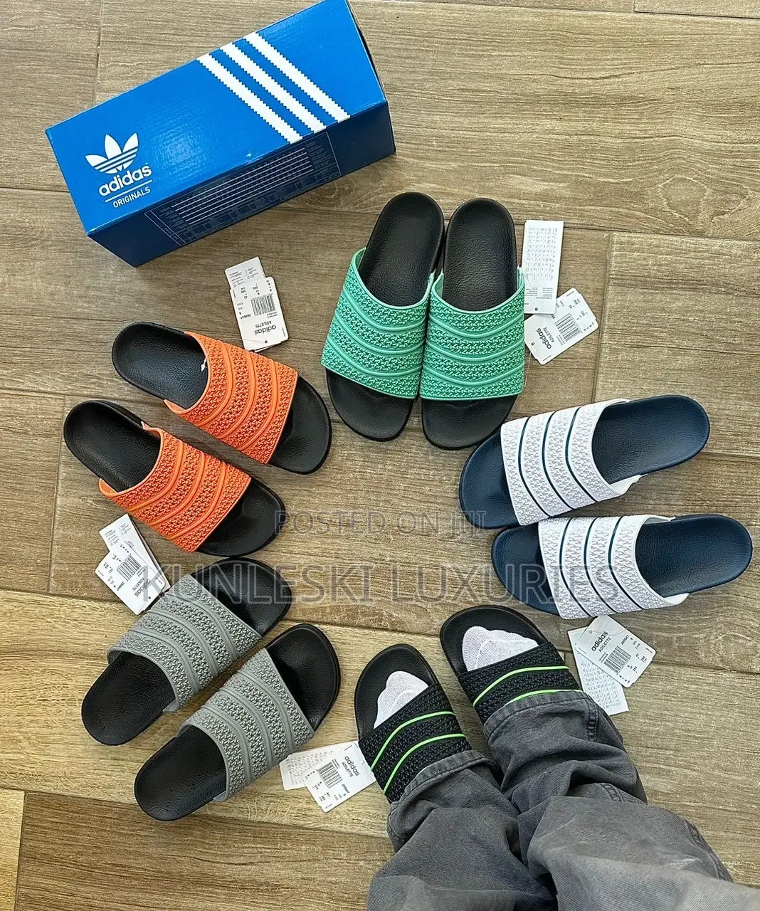 Original Adidas Adilette Sport Slides Collections