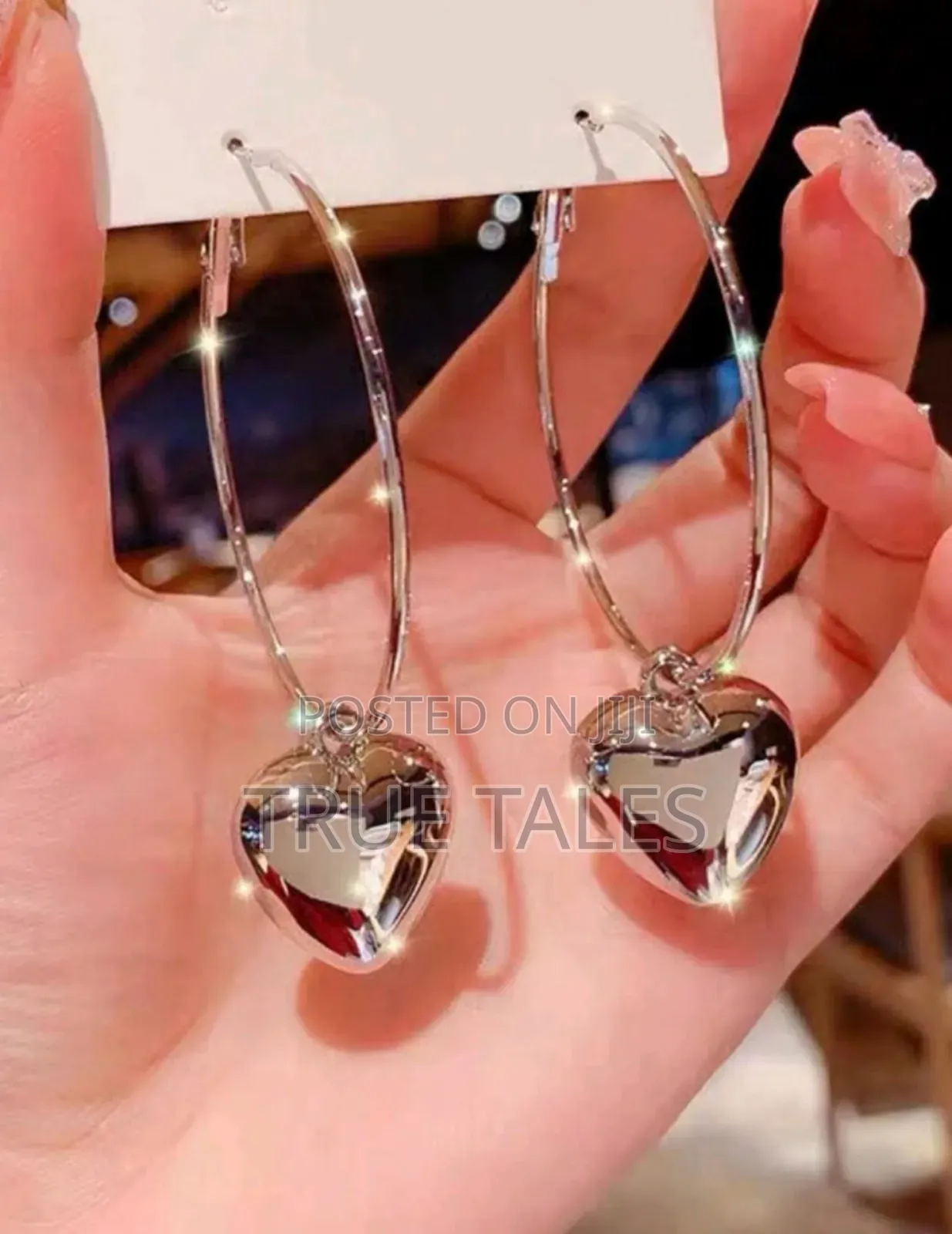 Clear Crystal Silver Round Drop Earrings
