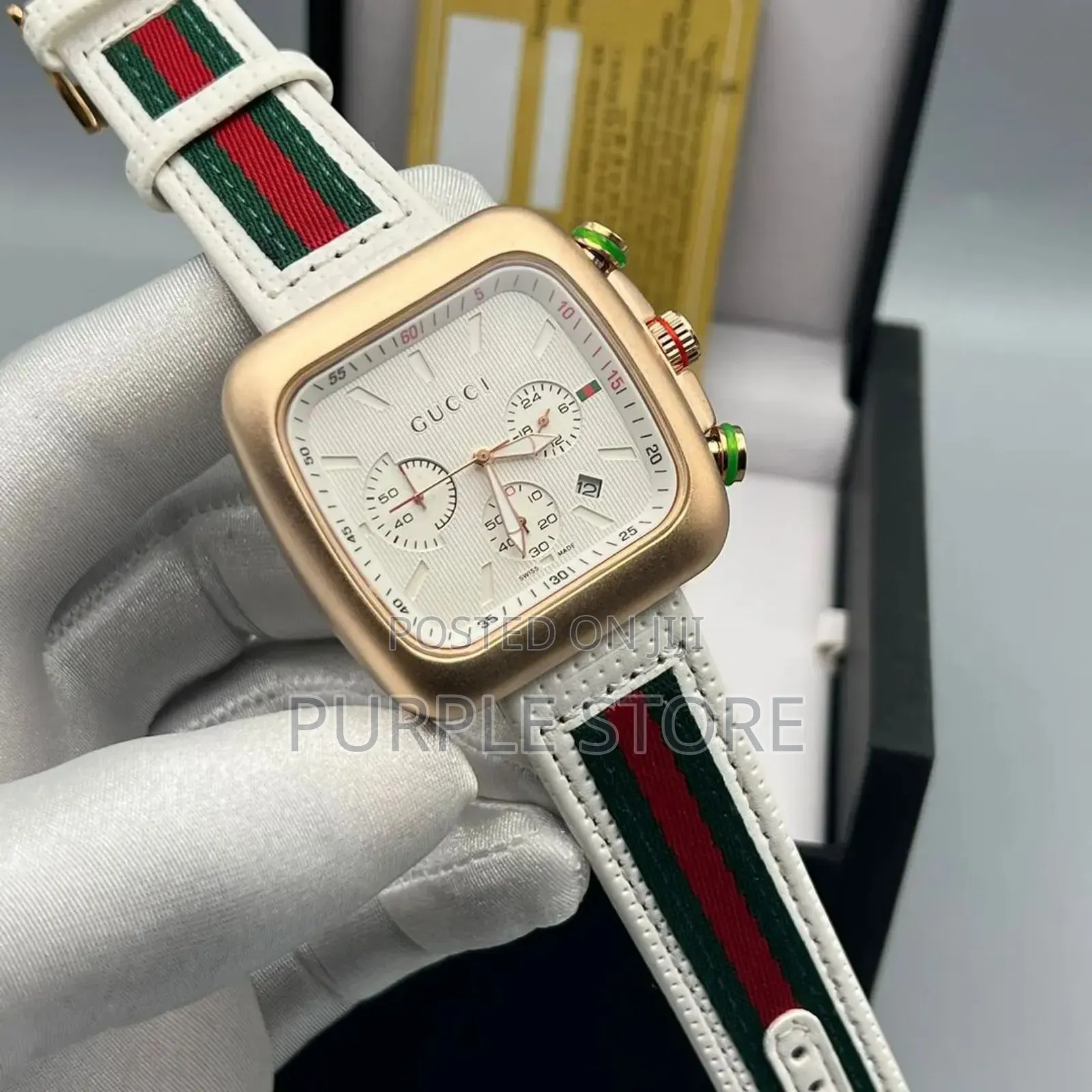 Gucci Chronograph Wristwatch White