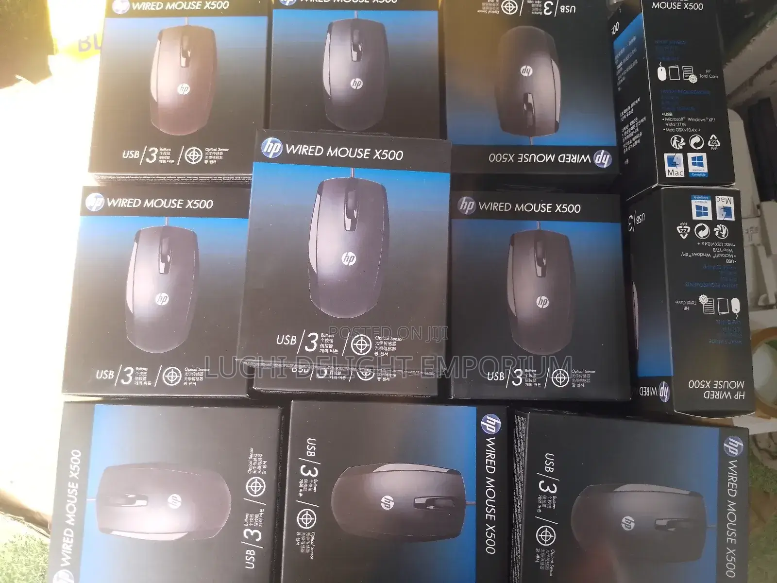 Hp X500 Optical Wired Usb Mouse