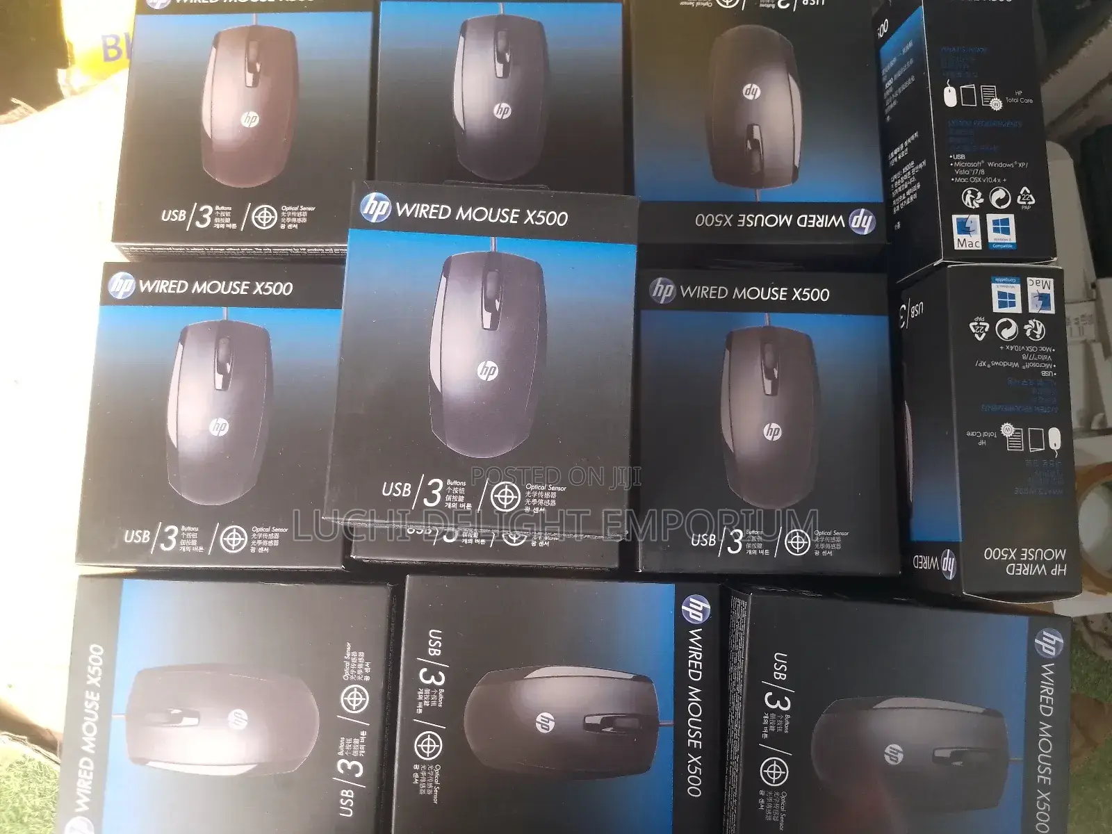 Hp X500 Optical Wired Usb Mouse