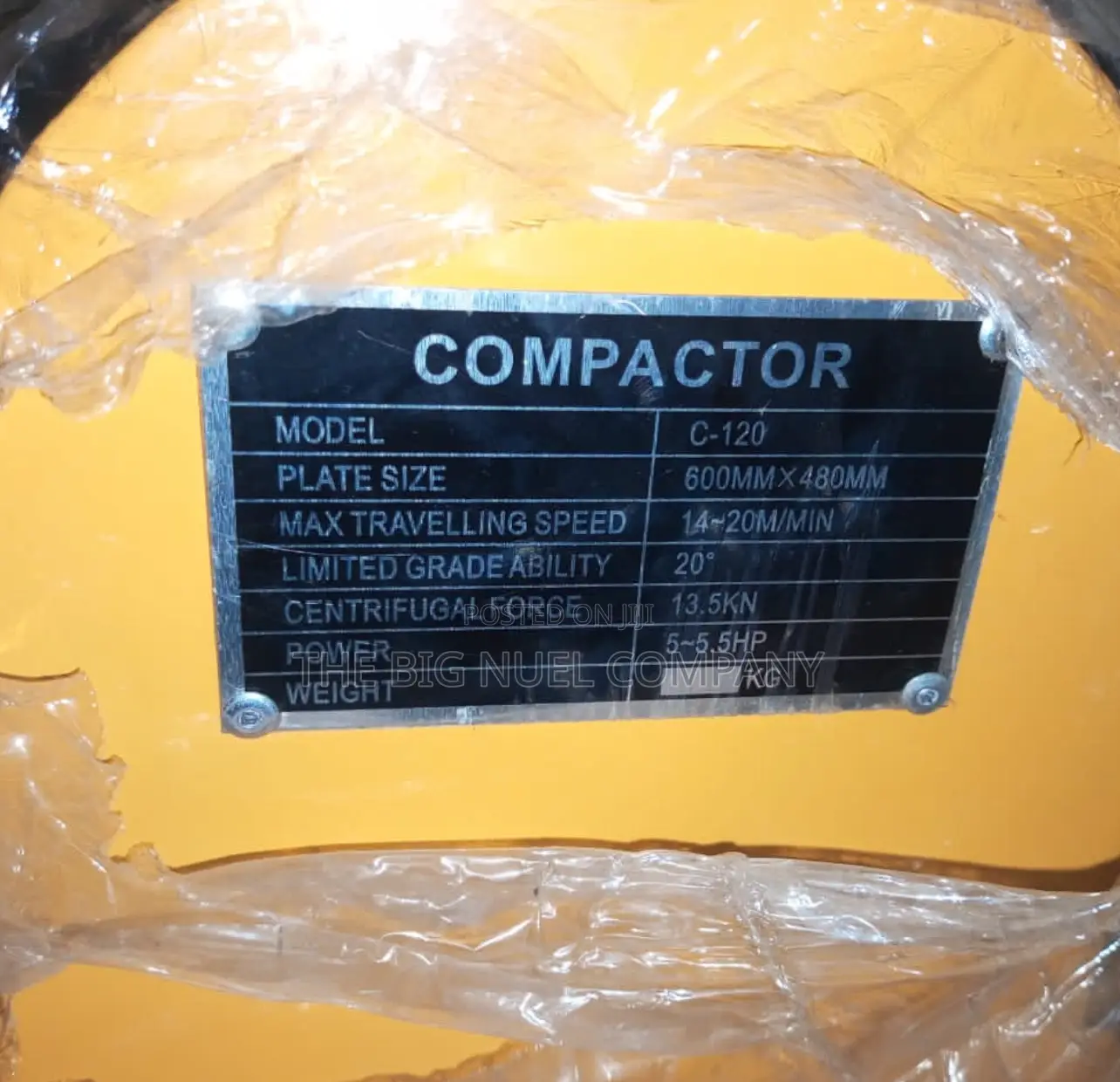 Quality Plate Compactor Machine C120