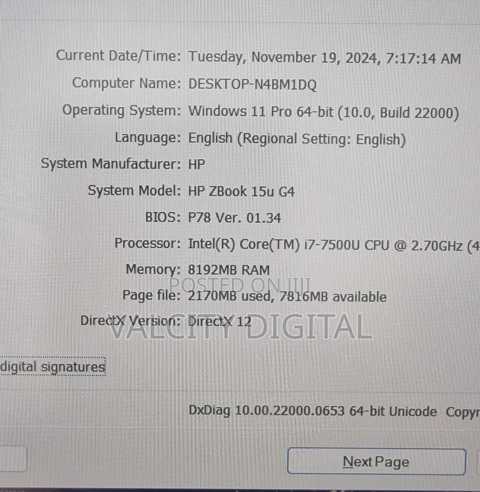Laptop HP ZBook 15u G4 16GB Intel Core I7 SSD 256GB