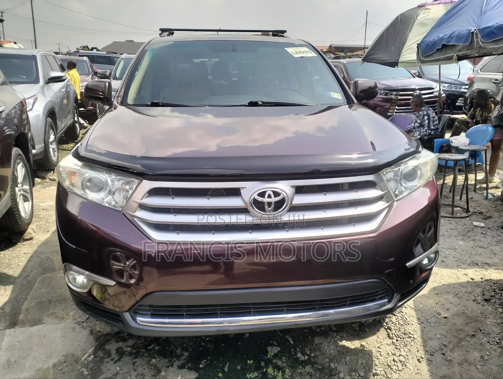 Toyota Highlander 3.5L 4WD 2013 Burgundy