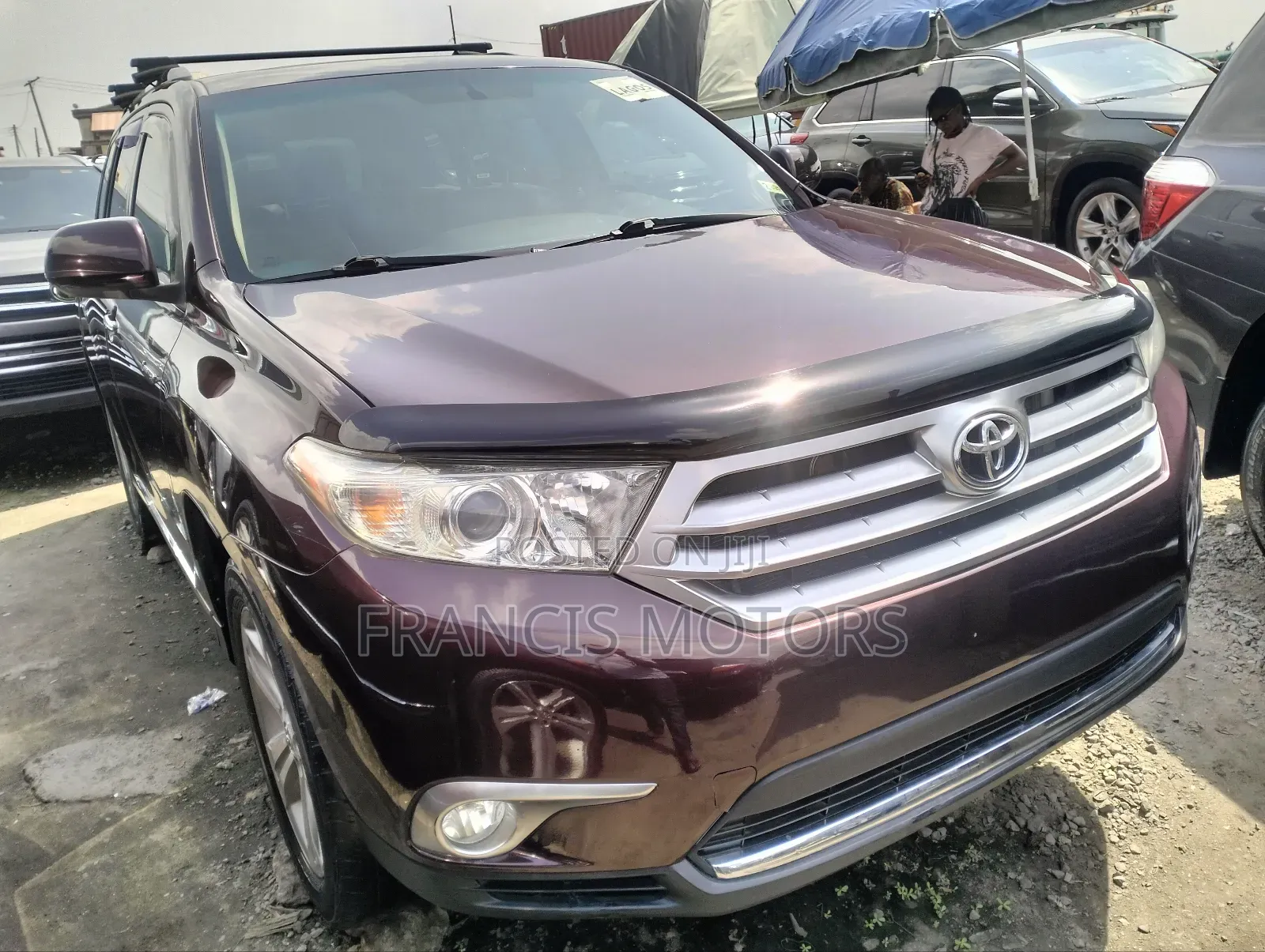 Toyota Highlander 3.5L 4WD 2013 Burgundy