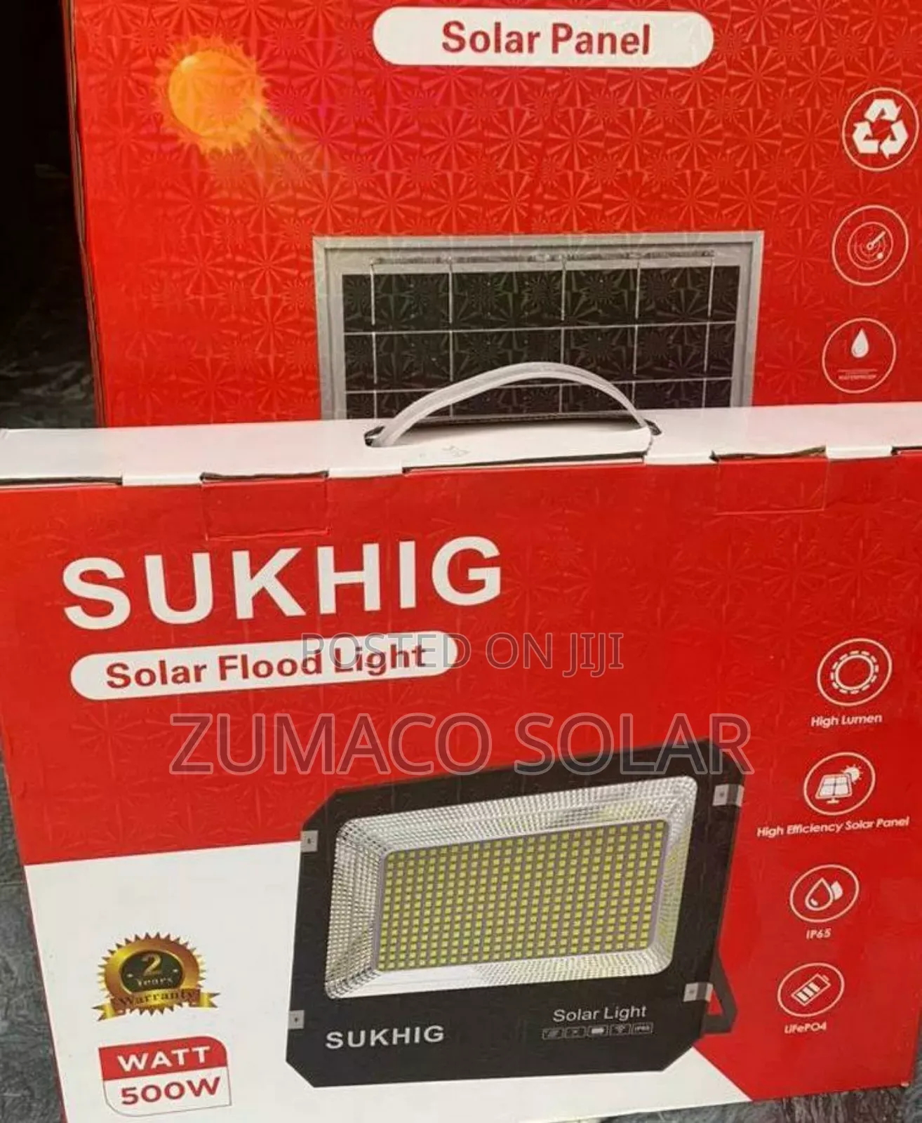Quality Brand 500watts Solar Flood Light