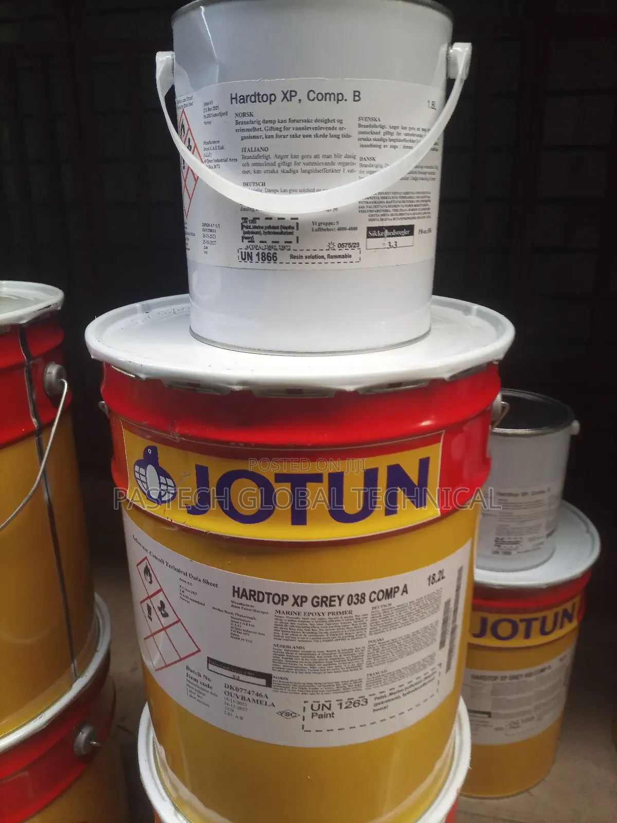 Jotun Paint Hardtop Xp, Color:Grey Composition: A and B