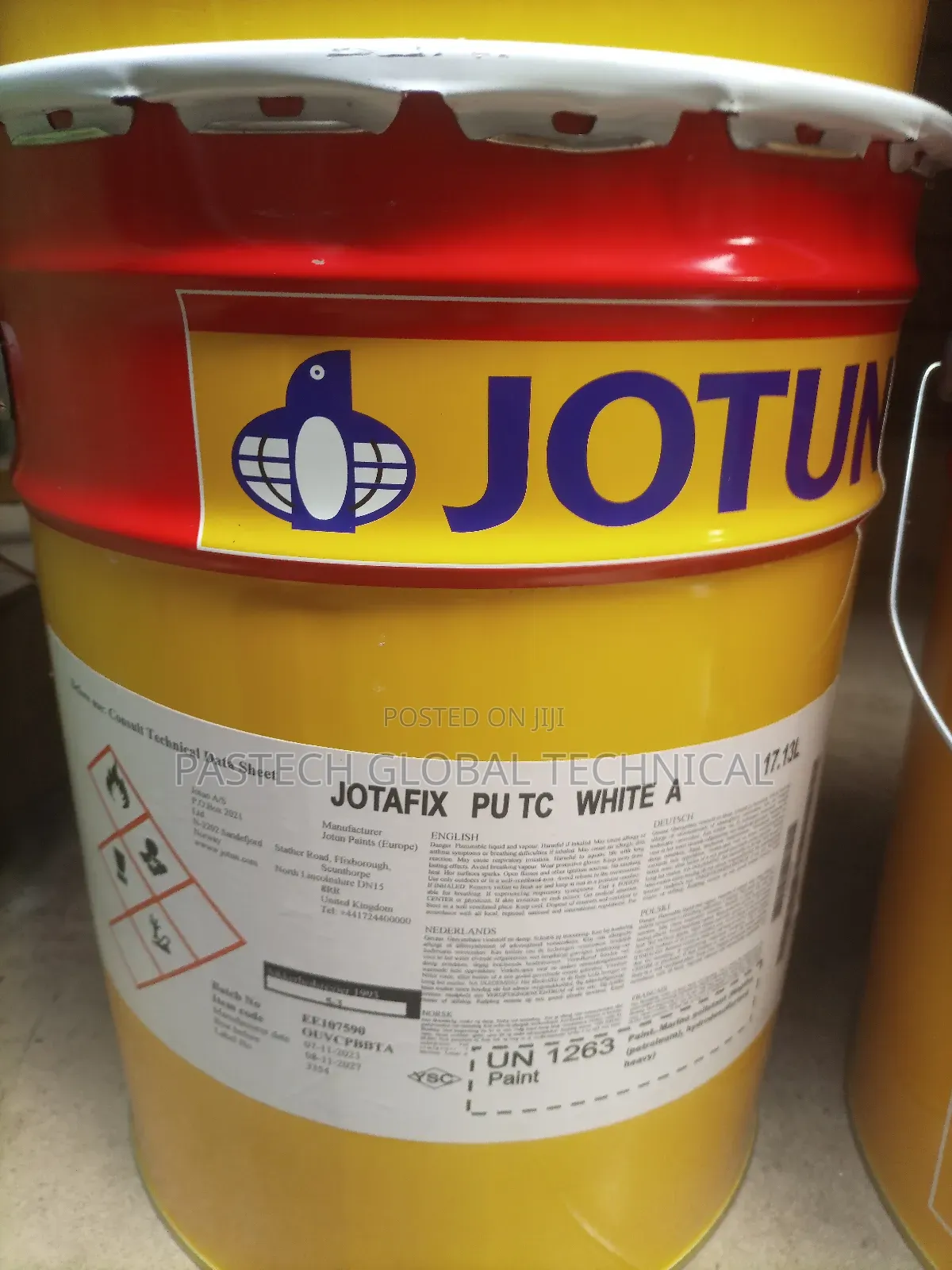 Jotun Paint Jotafix PU Tc. Color: White, Composition a/B