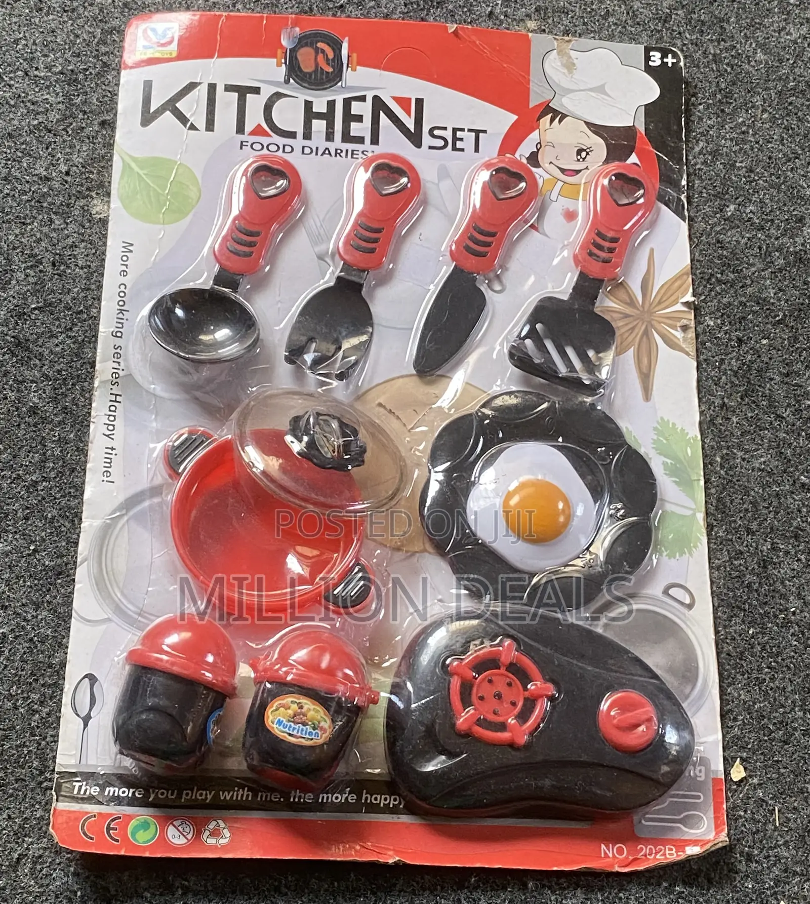 Unique Kitchen Set Food Diaries Kids Toy