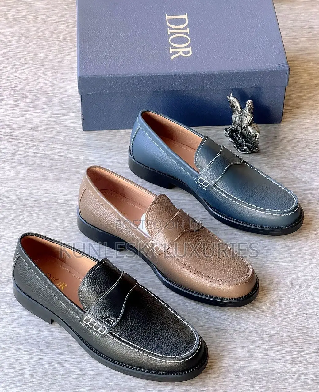 Original Dior Leather Casual Shoe Collections for Men