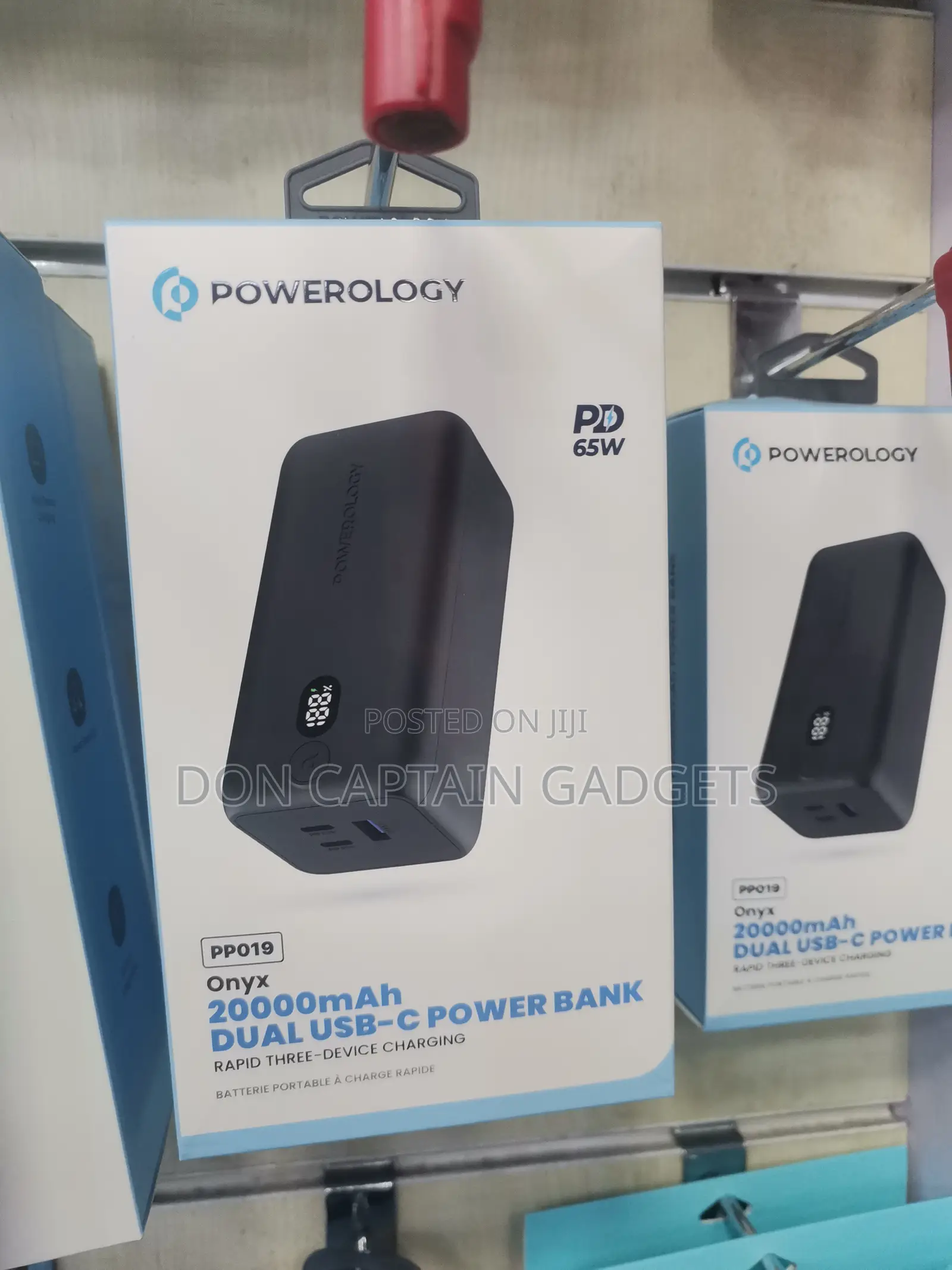 Powerology Onyx 20000mah 65w Power Bank Pp019