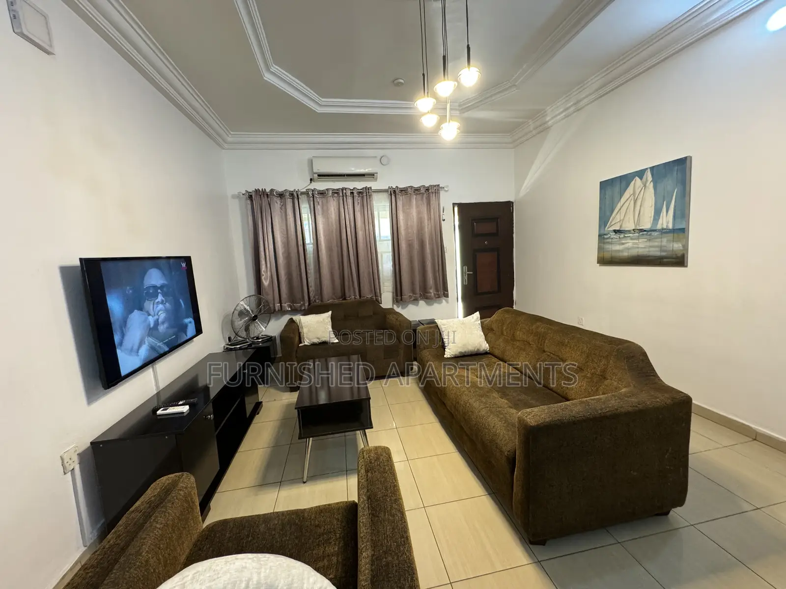 Furnished 3bedroom Flat 6guests Max Wifi N 24hrs Lit