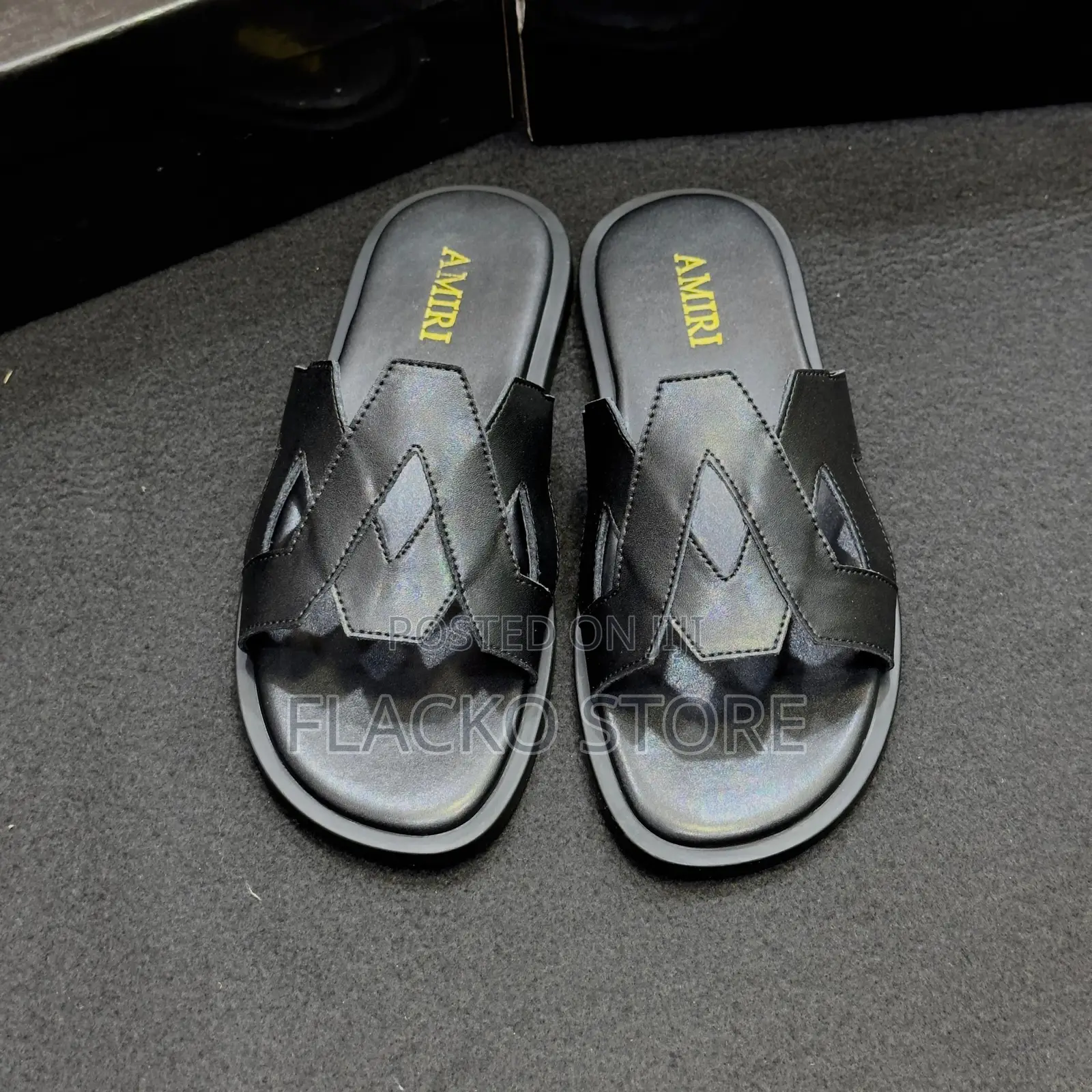 Original Amiri Leather Slippers