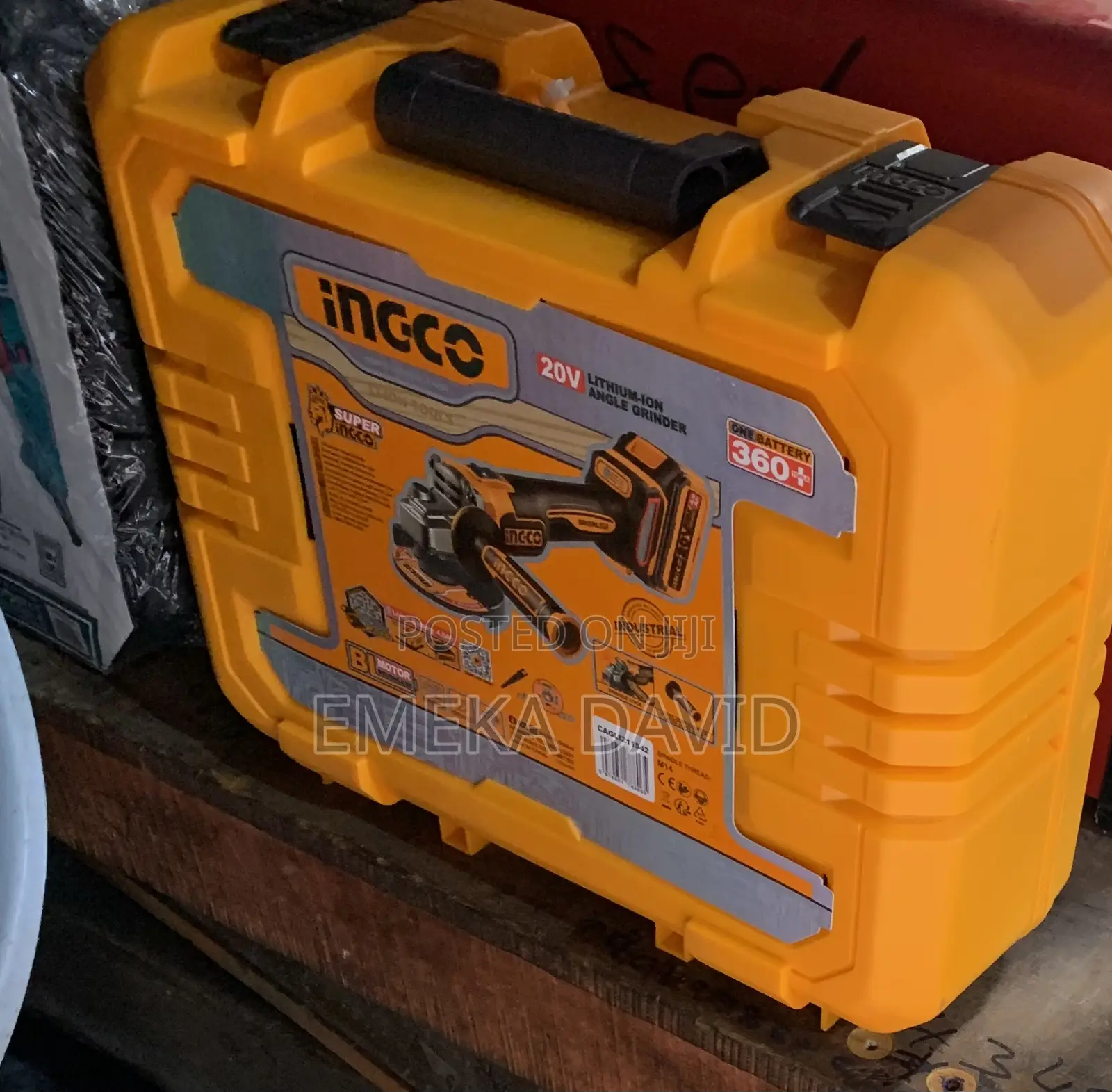 20V Ingco Battery Angle Grinder