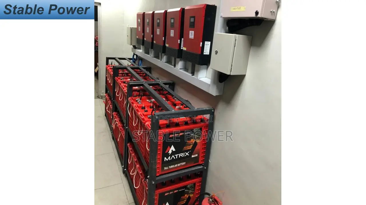 25kva Hybrid Inverter With 24 Tubular Batteries
