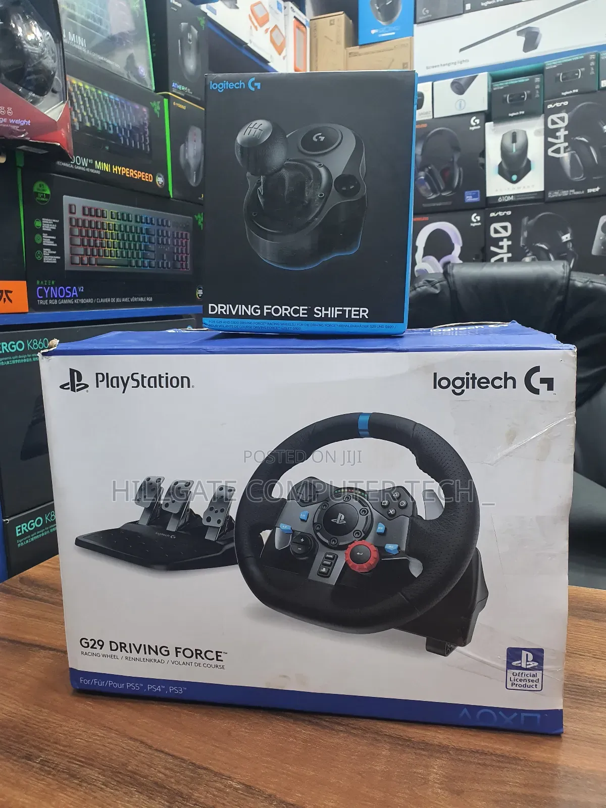 Logitech G29 Driving Force and Shifter
