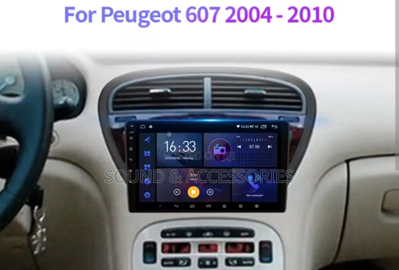 Peugeot 607 2004-2010 Android GPS Navigation System