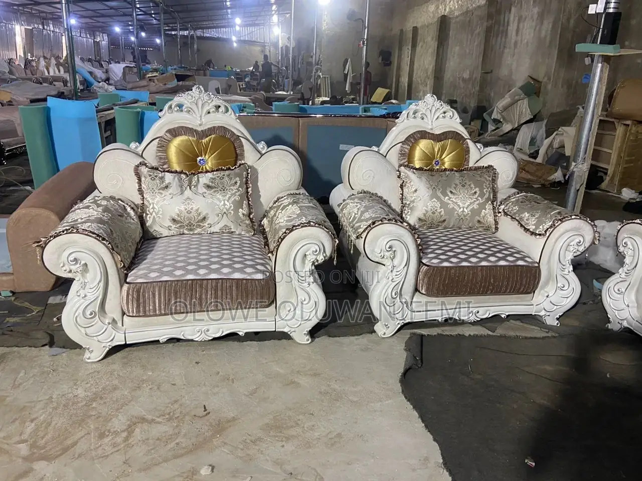 Luxury 7 Seater Imported Royal Sofa Chair Set