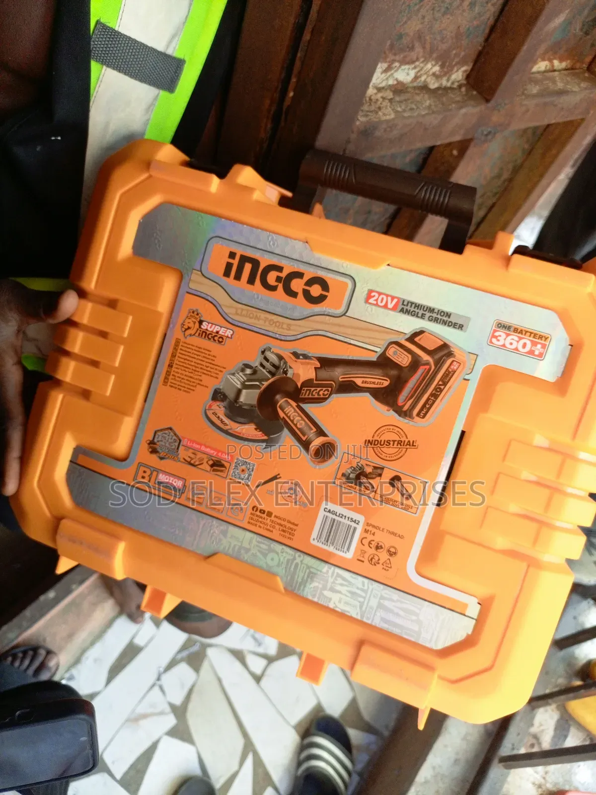 20v Ingco Durable Angle Grinder