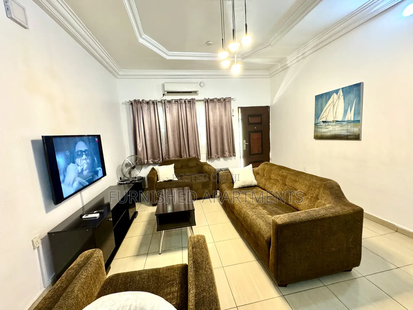 2 Bedroom Furnished Flat 4guests Max 24hrs Lit With Wifi