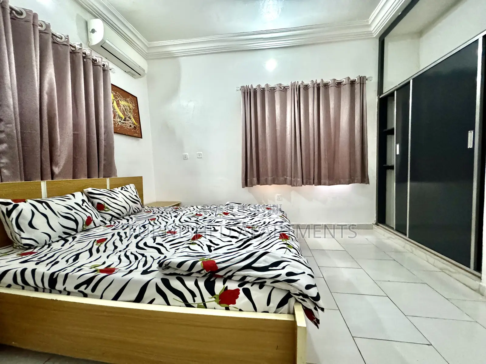 2 Bedroom Furnished Flat 4guests Max 24hrs Lit With Wifi