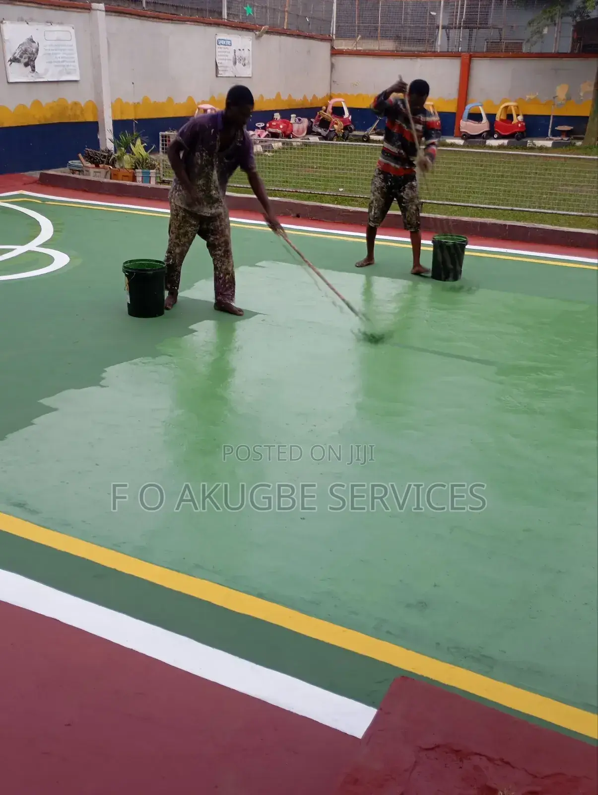 Basketball,Tennis Court Paint Production Application