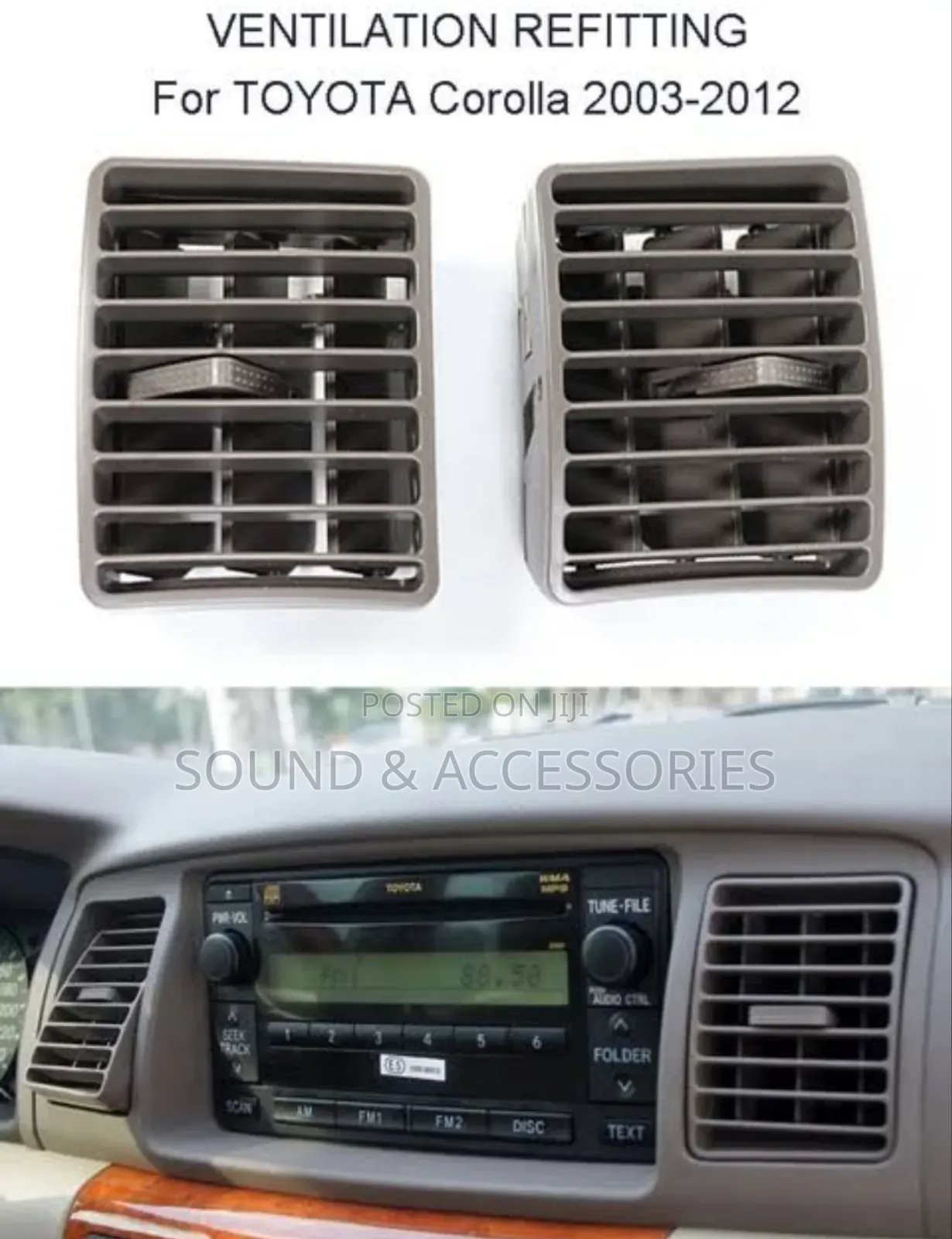 Toyota Corolla 2003-2006 a/C Air Ventilation Outlet