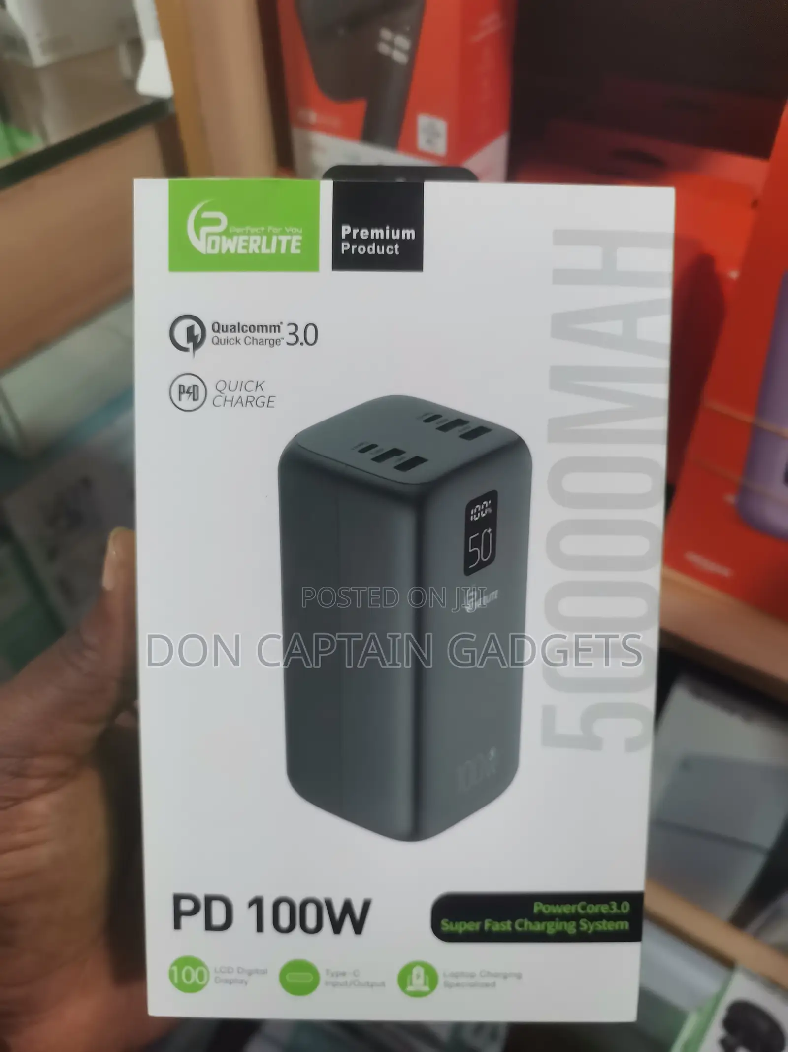 Laptop Power Bank 100w / 50000mah Powerlite