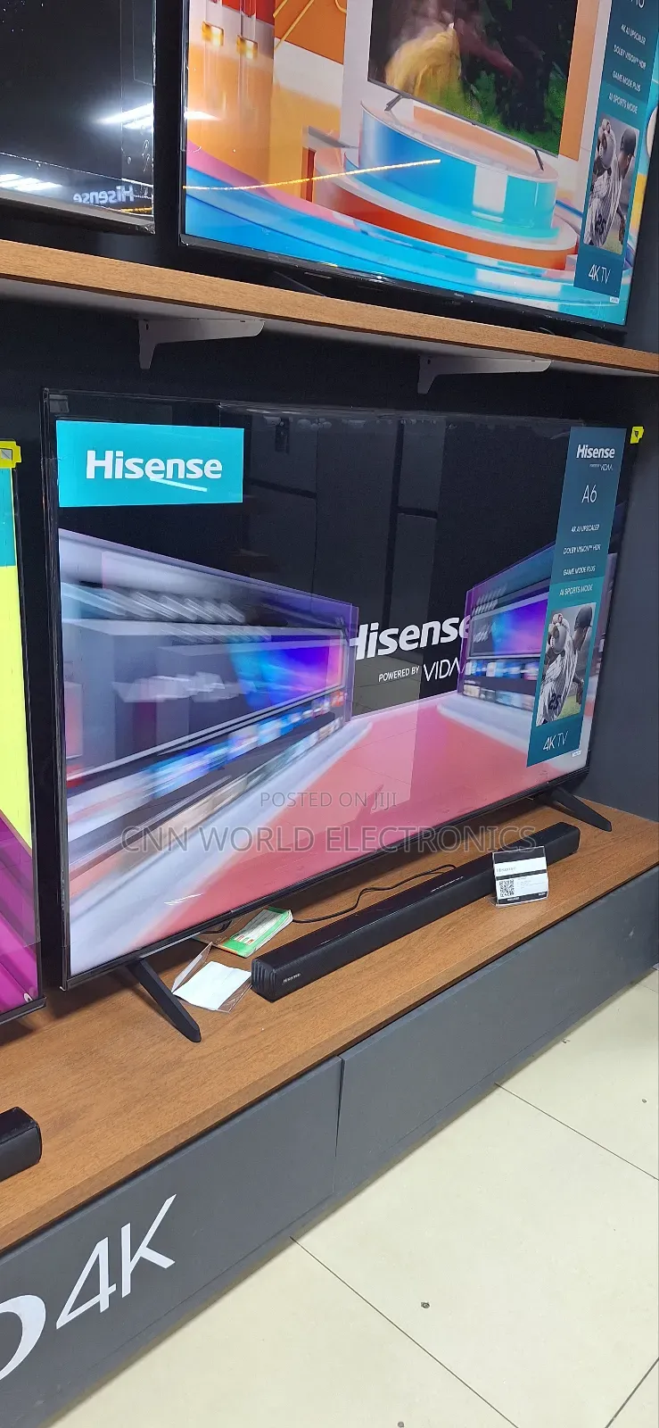 Original Hisense 65"Inch Uhd Smart Flameless Netflix App